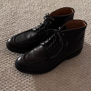 Warfield & Grand Ogden Dark Leather Lace-Up Boots